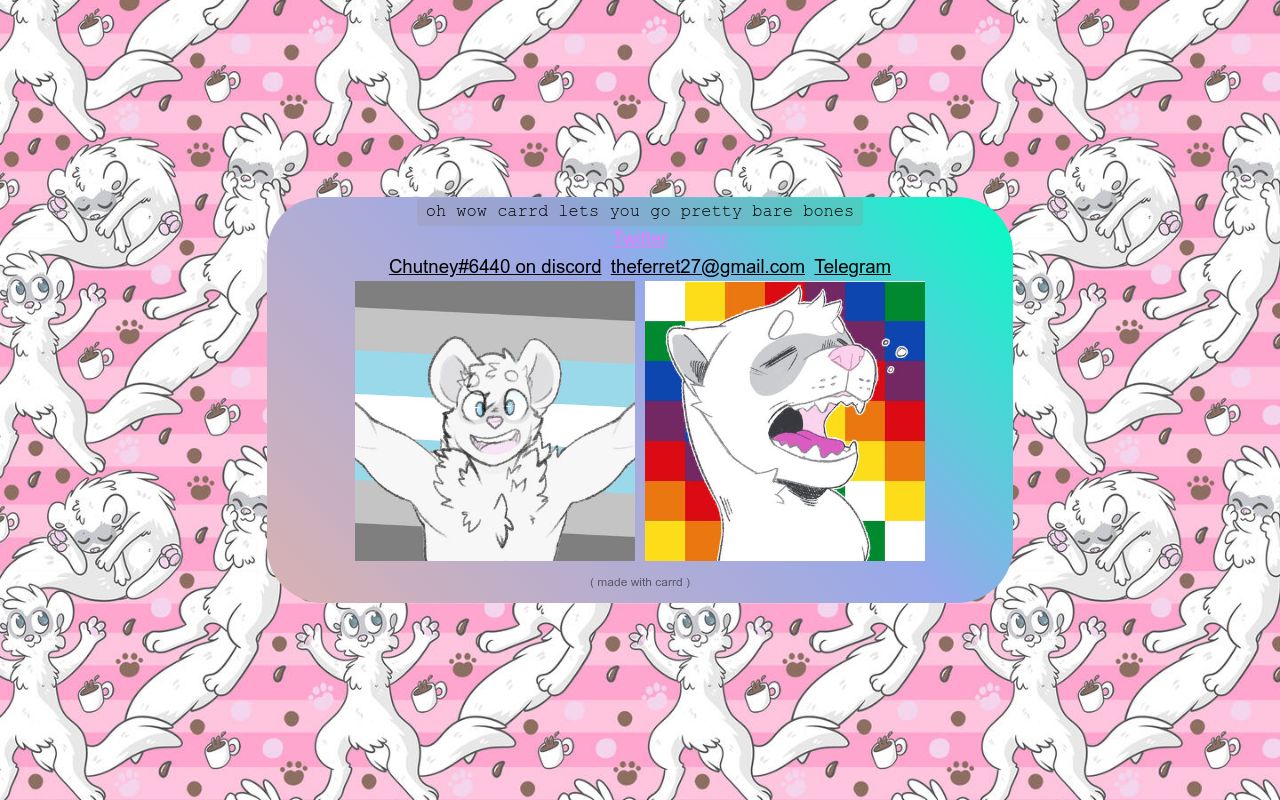 Chutney Ferret Contact info